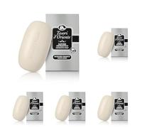 Tesori d'Oriente - Sapone Solido Muschio Bianco, Saponetta Aromatica, Fragranza Ambrata, 125gr (Confezione da 5)