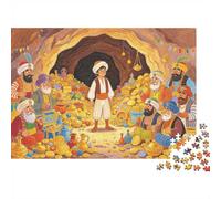 Tesoro Della Grotta 1000 Pezzi Puzzle Riciclabile 40 Ladri Puzzles for Elderly Tempo Di Gioco In Famiglia Props Alleviare La Deuominiza Senile Great Regalo 38x26cm/1000 pezzis