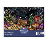 Tesoro di navi affondate sul fondo marino Puzzle in Legno Impermeabile DIY Puzzles Da 1000 Pezzi Per Adulti Divertenti Per Decorazioni Domestiche
