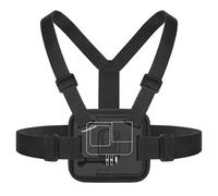 TesRock Imbracatura Pettorina Chesty Compatibile con Tutti i GoPro, Supporto Petto per Go Pro DJI Osmo AKASO Telecamere d'azione, Confortevole e Stabile - Nero