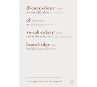 Tess Fitzpatrick James Milt Dimensions of Vocabulary Knowled (Copertina rigida)