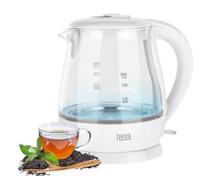 Tessa TSA1030 Bollitore Vetro borosilicato Plastica, Bianco