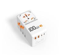 TESSAN 100W GaN Adattatore Universale da Viaggio, Caricatore 100W, Presa Universale da Viaggio con 2 USB A e 2 USB C, Adattatore Presa Spina per UK, USA, Australia, Tailandia, Giappone