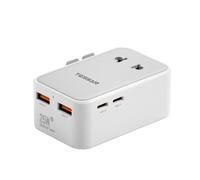 TESSAN Adattatore Universale da Viaggio con 2 USB C PD 25W e 1 USB A | 4 IN 1 Universal Travel Adapter, 2500W Presa Universale per Americana Inglese Australia Thailandia Giappone