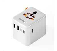 TESSAN Adattatore Universale da Viaggio con 3 USB C e 2 USB A, Caricatore Universale 15 W Max, Adattatore Presa da Viaggio per USA Thailandia Giappone Inglese Australia Brasile