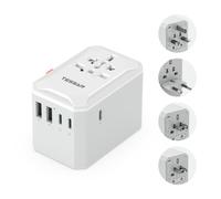 TESSAN Adattatore Universale da Viaggio Presa Universale da Viaggio con 3 USB A