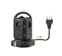 TESSAN Ciabatta Multipresa con USB C, Ciabatta con 6 Prese Schuko