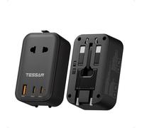 TESSAN PD 20W Adattatore Universale da Viaggio con 2 USB C e 1 USB A
