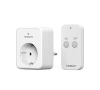 TESSAN Presa con Telecomando 30,5M, 3600W Presa Telecomandata con Interruttore, Wireless Interruttore Spine per Elettrodomestici, Bianco