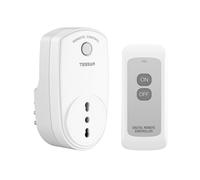 TESSAN Presa Telecomandata con Telecomando, Presa di Corrente Radiocomandata con