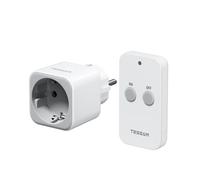 TESSAN Presa Telecomandata, Distanza Telecomando 30,5 M, Presa per Decorazioni Natalizie, Elettrodomestici e Lampade, 2300 W, Bianca