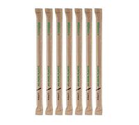Tessera Bio Products Q0621KSFSC - Cannucce flessibili di carta, 1/1, forza, diametro 0,6 cm, lunghezza 21 cm, confezione da 500 pezzi