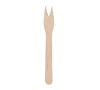 Tessera Bio Products QA125BFSC - Mini forchetta in legno, lunghezza 8,5 cm, 200 pezzi