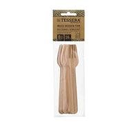 Tessera Bio Products QA4160FWFSC - Forchette in legno, lunghezza 16 cm, 8 pezzi