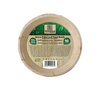 Tessera Bio Products QPF1000SB - Ciotola in foglia di palma, capacità 1000 ml, diametro 20,5 cm, 10 pezzi