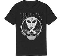 Tesseract Face T-Shirt Black Graphic Unisex Tee Shirt L
