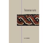 Tesserae iuris (2020). Vol. 1\2