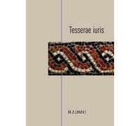Tesserae iuris (2021). Vol. 2