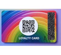 Tessere con copertura Scratch Off stampate in quadricromia con QR-Code conf. 50
