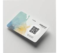Tessere con foro e con QR Code stampate in quadricromia conf. 500 pz. grafica da