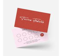 Tessere Fedeltà Personalizzate - Varie Grafiche a Scelta - 8,5x5,5 cm - Cartoncino Premium - Stampa Fronte Retro - Quantità minima 100 Pezzi (Grafica 11)