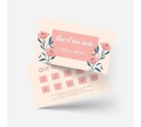 Tessere Fedeltà Personalizzate - Varie Grafiche a Scelta - 8,5x5,5 cm - Cartoncino Premium - Stampa Fronte Retro - Quantità minima 100 Pezzi (Grafica 28)