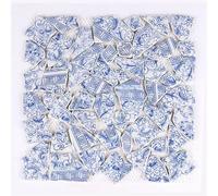 Tessere Mosaico 100g Tessere di mosaico in ceramica Blu Frammenti irregolari Mosaico artistico fai-da-te for artigianato Creativo Hobby Decorazione della parete di casa(5)