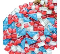 Tessere mosaico Patchwork di mosaico in materiale decorativo fatto a mano da 190 g con frammenti di vetro sparsi Mosaico(A14)