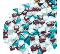 Tessere mosaico Patchwork di mosaico in materiale decorativo fatto a mano da 190 g con frammenti di vetro sparsi Mosaico(A12)