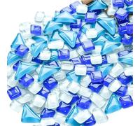 Tessere mosaico Patchwork di mosaico in materiale decorativo fatto a mano da 190 g con frammenti di vetro sparsi Mosaico(A15)