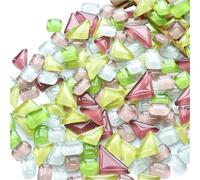 Tessere mosaico Patchwork di mosaico in materiale decorativo fatto a mano da 190 g con frammenti di vetro sparsi Mosaico(A13)