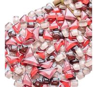 Tessere mosaico Patchwork di mosaico in materiale decorativo fatto a mano da 190 g con frammenti di vetro sparsi Mosaico(A5)