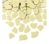 Tessere mosaico Piastrelle a mosaico in ceramica poligonale da 100 g/3,5 once (circa 20-23 pezzi) Mosaico(Light Yellow)
