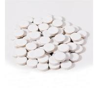 Tessere Mosaico Piastrelle a mosaico in ceramica rotonde multicolori da 200 g Mosaico geometrico fai-da-te che realizza pietre for la decorazione murale di arti hobby artigianali(White)