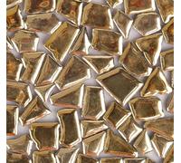 Tessere Mosaico Piastrelle a mosaico in porcellana da 100 g. Materiali for la produzione di mosaici in piastrelle di ceramica artigianali fai-da-te(Gold)