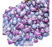 Tessere mosaico Pietre Mosaico 50 Pz Forma Irregolare Cristallo Multicolor 1-3cm(35)