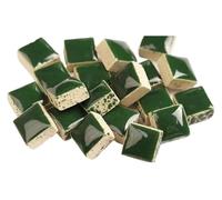 Tessere mosaico Pietre Mosaico in Porcellana Autoadesivo 100pz Multicolor 9,5x9,5x5mm(Deep Green)