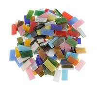 Tessere Mosaico Tessera a mosaico misto, 150 pezzi, a forma di rettangolo, for realizzare mosaici e forniture artigianali, 10 x 20 mm.