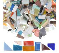 Tessere per Mosaico in Vetro, Frammenti Irregolari per Lavoretti DIY | Materiale per Lavoretti e Decorazione Casa, Facili da Usare, 250g di Forniture Artigianali Colore Casuale