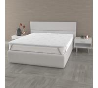 TESSILBOSIO Topper Memory Foam Matrimoniale Maxi 200x180, Made in Italy, Silver - Materasso per Massimo Confort - Letto Morbido per un Sonno Profondo (Maxi Matrimoniale - SIlver)