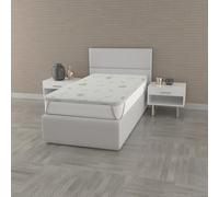TESSILBOSIO Topper Memory Foam Una Piazza e Mezza 190x120, Made in Italy, Aloe Vera - Materasso per Massimo Confort - Letto Morbido per Un Sonno Profondo (Una Piazza e Mezzo - Aloe Vera)
