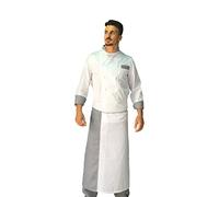 tessile astorino completo cuoco chef bianco e pied de poule, pantalone giacca e davantino, Made in Italy (M)