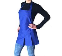 tessile astorino davantino, grembiule donna, per parrucchiera ed estetista, bar, ristoranti, pub, Vari Colori, Made in Italy, (Cris, blu)