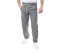 tessile astorino Pantalone Cuoco e Chef con Elastico - Pied de Poule - Uomo e Donna - per Cucina e Ristorante - Made in Italy (XXXXL)