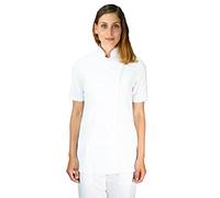 tessile astorino RICAMO GRATUITO - Giacca Cuoca Donna Bianca - Manica Corta - Casacca Chef per Ristorante e Cucina - Made in Italy (XS)
