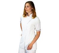 tessile astorino Ricamo Gratuito - Giacca Cuoco da Cucina - Casacca Chef Donna Manica Corta - Bianca e Bordeaux - Made in Italy (XS)