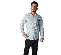 tessile astorino Ricamo Gratuito - Giacca Uomo da Lavoro - Casacca per Parrucchieri, Barbieri, Estetisti, Pasticcere, Imprese di Pulizie, Centri Sanitari - Made in Italy (Grigio Chiaro, L)