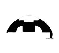Tessilmare Base per profili PVC bianco 45 mm 21x5,5 - 1 Bobina da 24 metri 44.48