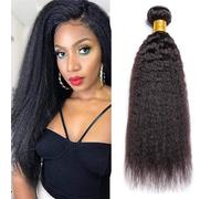 Tessitura Capelli Veri Yaki Cheveux Naturel Humain Capelli Naturali Veri Donna Capelli Veri Umani Tessitura Cabello Humano Natural Kinky Straight Hair Bundles 100g Per Pacco 12 Pollici
