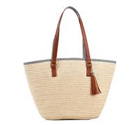 Tessitura di sacchetti azzurri fatti fatti a mano semplice portatile elegante spalla estate for la corda di carta for le vacanze sul mare